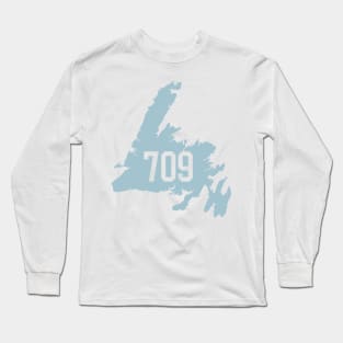 709 Area Code || Newfoundland and Labrador || Gifts || Souvenirs Long Sleeve T-Shirt